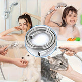 1pc Manguera de Ducha de Acero Inoxidable Resistente - Antiatascos y Anti-fugas con Conexión G1/2, Tubo Flexible a Alta Presión para Bañera, Lavado de Mascotas o Ducha - Fácil Instalación, Tubería Corrosiva para Uso Doméstico o Comercial, Accesorio Versá