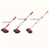 Cepillo de limpieza de coches con mango largo y superfibra, esponja superfibra giratoria de 360°, sin daño a la pintura, sin arañazos, adecuado para limpiar coches, camiones, SUV, RV, remolques y barcos.