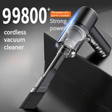 1pc Versión mejorada, aspiradora portátil inalámbrica de mano con succión ciclónica. Aspiradora recargable potente para coche/oficina/hogar