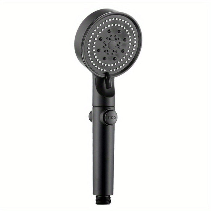 Chorro de ducha presurizado, grifo para baño, calentador de agua doméstico, cabezal de ducha portátil, cinco velocidades, alta presión, lujo en el baño, accesorios de aseo ()