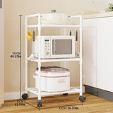 Estante de Almacenamiento de Cocina Multicapa y Versátil con Ruedas - Perfecto para Microondas, Ollas y Más - Ideal para la Organización del Hogar