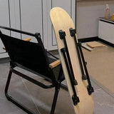 4 piezas Patas de mesa plegables portátiles para banca mesa de computadora lateral 26cm Negro