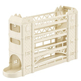 Soporte de huevos de plástico de 4 niveles con estilo moderno, ahorrador de espacio para refrigerador con diseño de rodado automático, adecuado para refrigerador, cocina, armario y mesa de comedor.