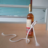 1pc Soporte de Vino Mágico Innovador - Exhibidor Flotante de Botella de Metal Elegante para Decoración de Bar en Casa