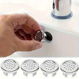 4 piezas de tapones de desagüe elegantes de acero inoxidable con perilla decorativa - Antifugas, fáciles de instalar, para baño y cocina, diseño moderno para lavabos, accesorio para fregadero