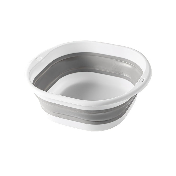 Balde de Lavado Portátil Plegable - Cubo Colapsable Resistente para Baño de Pies, Lavado Manual, Cuidado de Uñas, Viajes, Apartamentos, Caravana, Hogar - Diseño Ahorrador de Espacio, Sin Necesidad de Electricidad, Fácil de Transportar, Moderna Taza de La