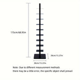 Estantería Giratoria de Hierro de 9 Niveles - Estante de Esquina Ahorra-Espacio para Exhibición en Casa y Oficina