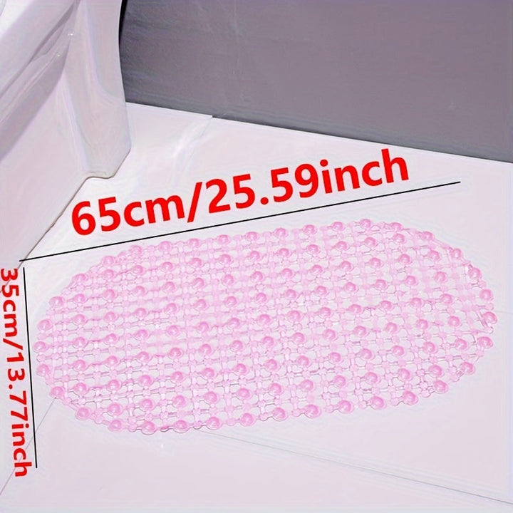 1 pieza - Alfombra de baño para ducha, alfombrilla para bañera y cuarto de baño, tapete antideslizante con ventosas, felpudo de PVC