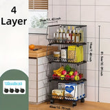 Organizador de Juguetes de Alambre con 4 Niveles y Ruedas, Ganchos en S y Pizarras Ajustables - Carrito de Almacenamiento Versátil para Habitación Infantil, Sala de Juegos, Dormitorio