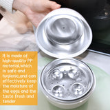 Vaporera Multifuncional Madelifod Mini para Microondas con Tapa - Ideal para Huevos Duros y Blandos, Accesorio de Cocina