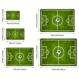 Alfombra para Sala de Estar 1PC, Alfombra con Diseño de Estadio de Fútbol Impreso, Suave y Antideslizante de Poliéster para Entradas, Pasillos, Balcóns, Decoraciones del Hogar