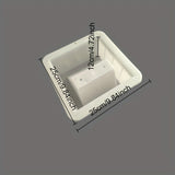 Molde resistente de 12 cm de grosor para cemento, compatible con formas de ladrillo hueco arquitectónico y flores con diseño de agujeros inclinados, molde reutilizable para construcción, ideal para proyectos DIY en el hogar, jardín, patio o decoración de