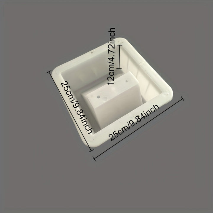 Molde resistente de 12 cm de grosor para cemento, compatible con formas de ladrillo hueco arquitectónico y flores con diseño de agujeros inclinados, molde reutilizable para construcción, ideal para proyectos DIY en el hogar, jardín, patio o decoración de