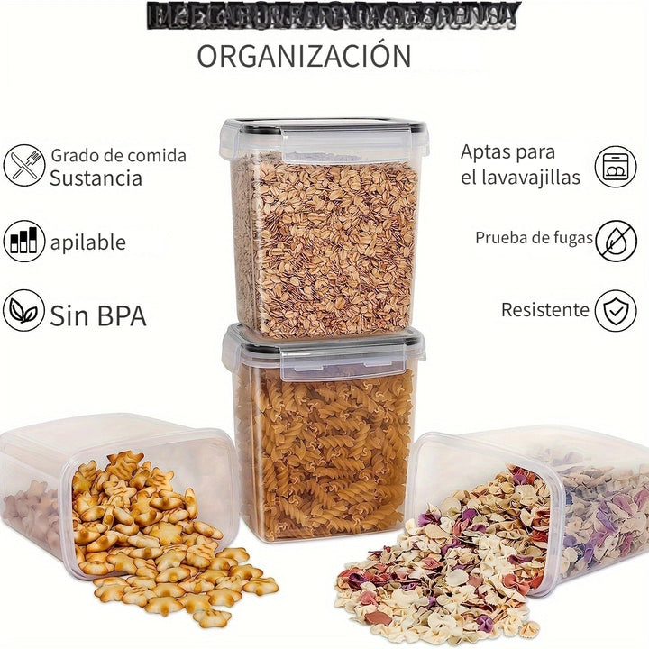 Juego de 24 contenedores herméticos para alimentos, libres de BPA, con tapa, organizadores de despensa, aptos para lavavajillas, incluye etiquetas y marcador, ideal para cereales, arroz, té, frutos secos, suministros de cocina