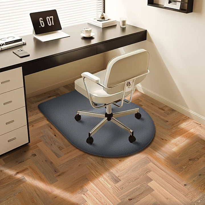 Alfombra duradera para silla de estudio con arco simple, para computadora, hogar, dormitorio o tocador, suave y aislante de sonido