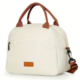 1 Bolsa para Almuerzo, Tote de Gran Capacidad con Asa Portátil para Comidas y Snacks, Ideal para la Escuela