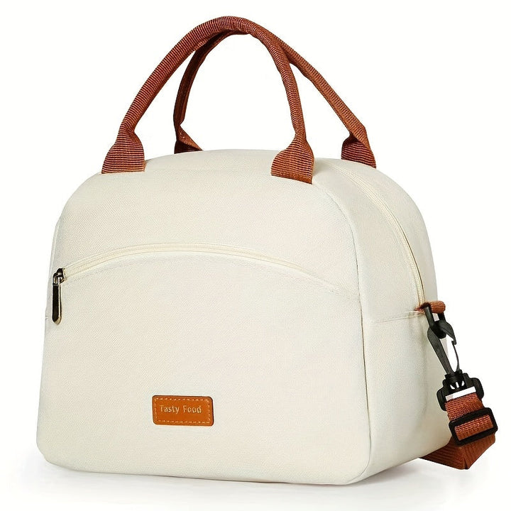 1 Bolsa para Almuerzo, Tote de Gran Capacidad con Asa Portátil para Comidas y Snacks, Ideal para la Escuela