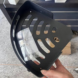 1pc estante de baño sin perforaciones, estante triangular para baño o cocina, material plástico, organizador sin taladros