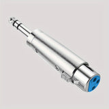 1pc JYFT 1/4 TRS Macho a Adaptador XLR Hembra, Compatible con Cable Ethernet Cat5e, Conector de Audio Estéreo Redondo, No Requiere Batería