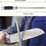 1 pieza de barra de afilado de diamante premium - Adecuada para todos los cuchillos - Acero para uso doméstico - Afilador profesional