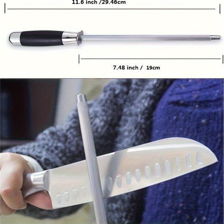 1 pieza de barra de afilado de diamante premium - Adecuada para todos los cuchillos - Acero para uso doméstico - Afilador profesional