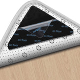 4/8/12 Alfombras Antideslizantes, Alfombrillas Seguras para Alfombras, Cinta Antideslizante Reduce el Riesgo de Caídas, Alfombrillas Adhesivas de Doble Cara, Alfombrillas Antideslizantes y Prevención de Caídas