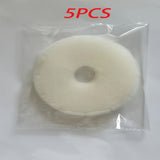 Cenicero redondo de plástico perfumado de 3/5/8 unidades con almohadilla de filtro, purificador de aire sin humo, material PP, no requiere electricidad.