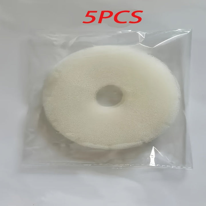 Cenicero redondo de plástico perfumado de 3/5/8 unidades con almohadilla de filtro, purificador de aire sin humo, material PP, no requiere electricidad.