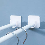 2 Unidades, Soportes De Plástico Para Barra De Ropa, Para Tubo Redondo, Organizador De Almacenamiento Para El Hogar, Para Baño, Armario, Hogar, Dormitorio