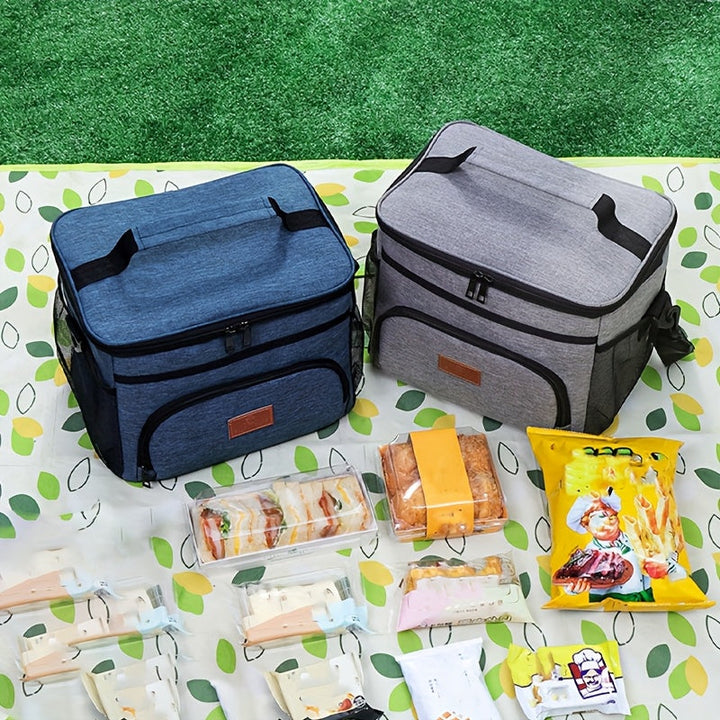 Nevera Térmica para Almuerzo Aislada y Antifugas, Bolsa de Transporte para Picnic al Aire Libre con Capas Reforzadas, Ideal para Escuela o Viajes – Bolsa Térmica para Comida No Alimentaria