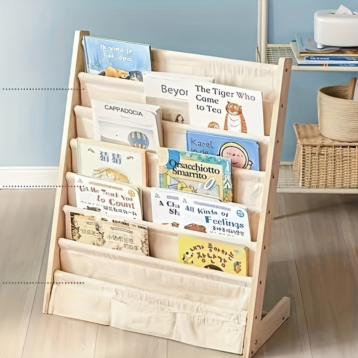 Estantería De Lona Para Niños Y Niñas, Estante De Libros, Estuche De Libros Para Niños, Organizar Almacenamiento Para Ahorrar Espacio, Decoración Para El Hogar