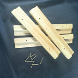 4 piezas Soporte de vino de madera elegante - Diseño de alta gama y elegante para colgar copas de vino, ideal para el hogar o el bar, Accesorios de bar | Soporte de vino moderno | Construcción de madera, Estantería para vino