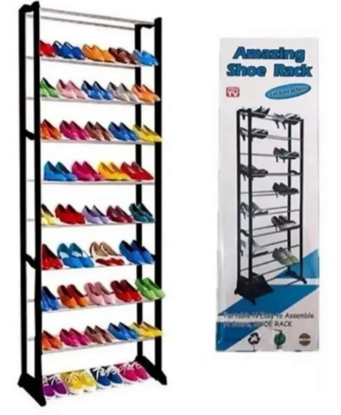 Organizador De Calzado Zapatos 30 Pares Zapatero 10 Niveles