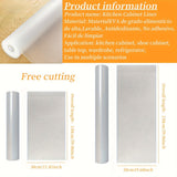 1 Rollo de Forro para Gabinetes de Cocina, Forro para Estante y Cajón, Alfombrilla Impermeable Antideslizante a Prueba de Polvo para Nevera y Mesa, Papel Multiusos para Armarios de Cocina, Material Espeso EVA, Forros para Estanterías