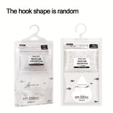 Paquete de 5 Bolsas Deshumidificador Grandes de 500ml/16.91oz para Absorción de Humedad, Sin Electricidad Necesaria, Absorbentes de Humedad Reutilizables para Armario, Cajón, Baño y Campamento, Elimina la Humedad del Hogar