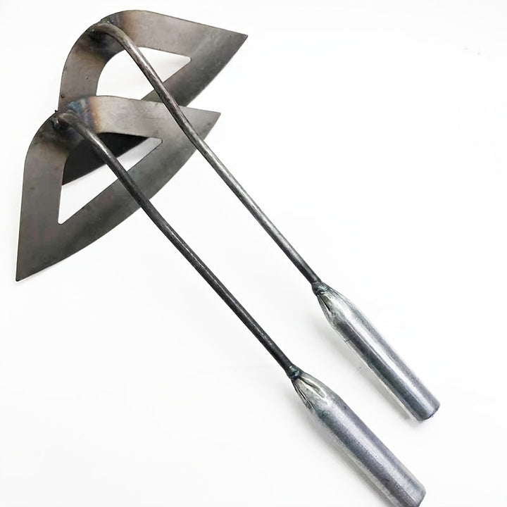 Pala de rastrillado de acero completo - Pala de excavación de alta resistencia con mango ergonómico | Herramienta de jardín a prueba de óxido para verduras/camas de flores | Rendimiento duradero y confiable