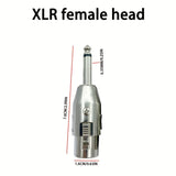 Adaptador XLR macho a hembra, adaptador de 6.35 mm hembra a XLR macho de 3 pines, conector para micrófono y altavoz