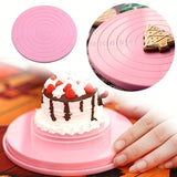 1 unidad, base giratoria para pasteles (13.97 cm), mesa rotativa 360 grados, mini base giratoria de plástico para fondant, plataforma giratoria redonda para galletas, accesorio de cocina para hornear pasteles, artículos para el hogar y cocina