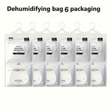 Juego de 3/6/12 bolsas deshumidificadoras colgantes, gran capacidad, desecante de sílice, absorbe humedad, ideal para armarios, dormitorios y gabinetes de baño, paquete reutilizable