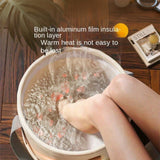 1 pieza, bañera de pies portátil - Diseño compacto fácil de transportar, no necesita electricidad, sin fragancia para uso en casa y viajes, crea experiencia de spa, ideal para viajes de negocios y relajación en casa, bañera de pies, amantes del spa, bañe