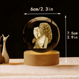 Luces Nocturnas de Cristal LED Personalizadas con Foto - Decoración Moderna para Dormitorio y Oficina, Alimentado por USB, Regalo Ideal para Bodas, Padres, Mascotas, Fiestas y Más