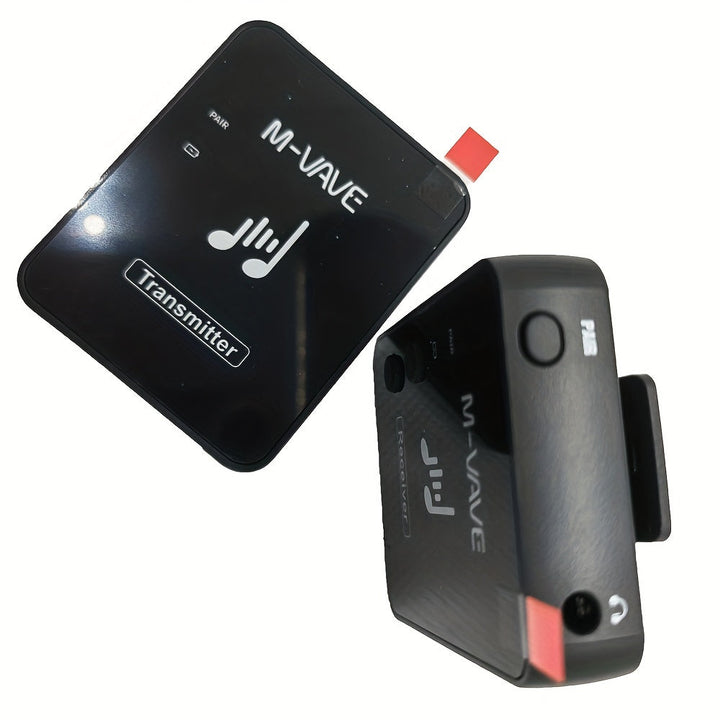 Sistema de Auriculares Inalámbricos M-VAVE WP-10 - 2.4G, Recargable por USB, Baja Latencia, Calidad de Sonido Sin Pérdidas, Grabación Estéreo, Compatible con Hasta 5 Dispositivos