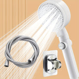 Juego de cabezal de ducha portátil TATUKIKO, montaje en pared, acabado pulido, blanco crema, con presión, con kit de instalación y modo de ahorro de agua, para baño, accesorio de cabezal de ducha|Aspecto moderno|Acabado pulido, cabezal de ducha y manguer