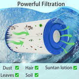 2pcs Filtro de Piscina Tipo B de Repuesto para Bomba Intex 2500 GPH - Ajuste Perfecto para Piscinas Sobre Terreno, Material PC Duradero