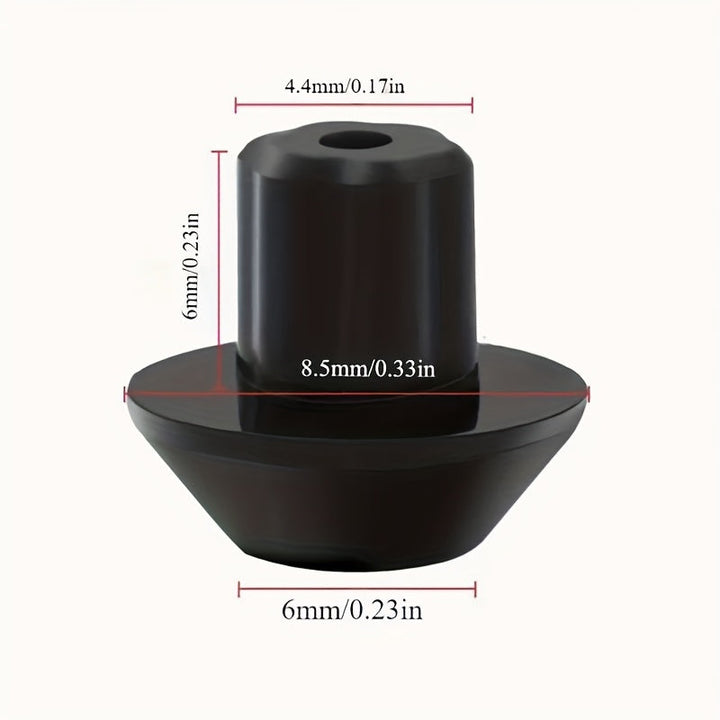 16 piezas de Pies Antideslizantes para Rejilla de Quemador de Estufa de Gas - Piezas de Repuesto Negras para Cocinar con Seguridad, Compatibles con Hornos de Gas, Fácil Instalación para un Desempeño Suave en la Plancha