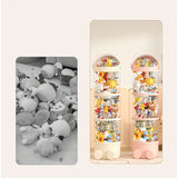 1pc Tubo de Almacenamiento para Animales de Peluche Versión Ampliada 2025, Organizador Vertical de Juguetes, Cubeta Transparente con Tapa para Juguete y Animalito