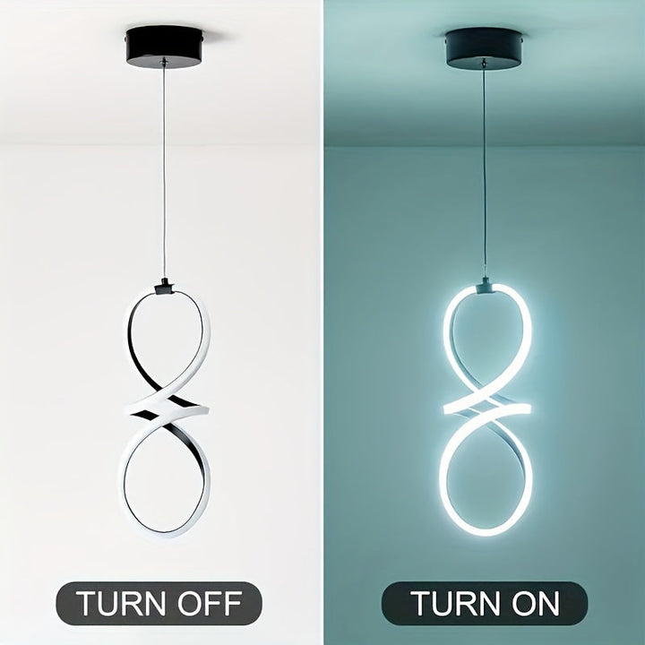 1 pieza de lámpara de techo LED moderna con diseño metálico elegante - Ideal para sala de estar, café, dormitorio, cocina y pasillo - Perfecto para regalos de inauguración de hogar, decoración moderna del hogar | Acabado metálico elegante | Construcción