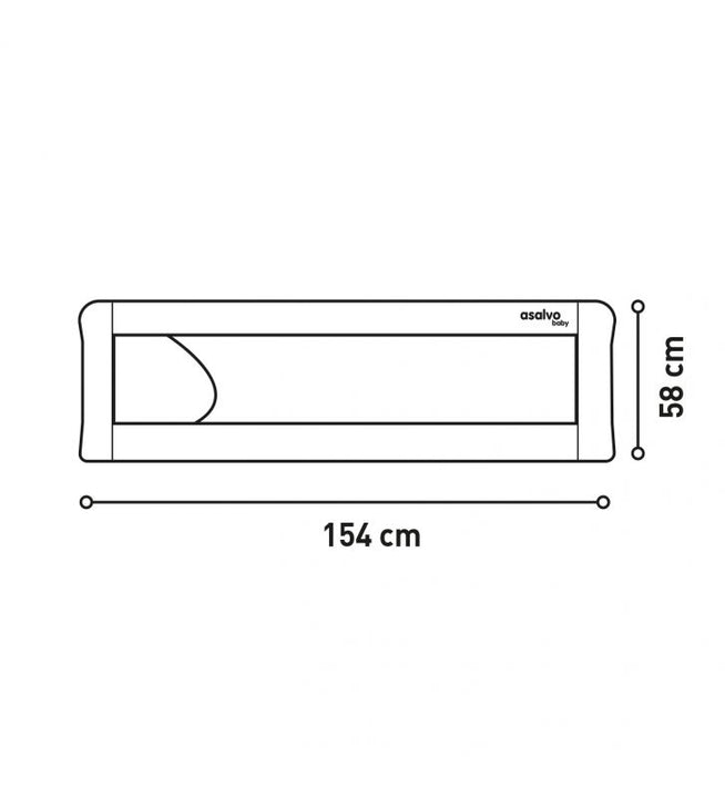 BARANDA DE CUNA 2 IN 1 CONEJO - 19776 ASALVO