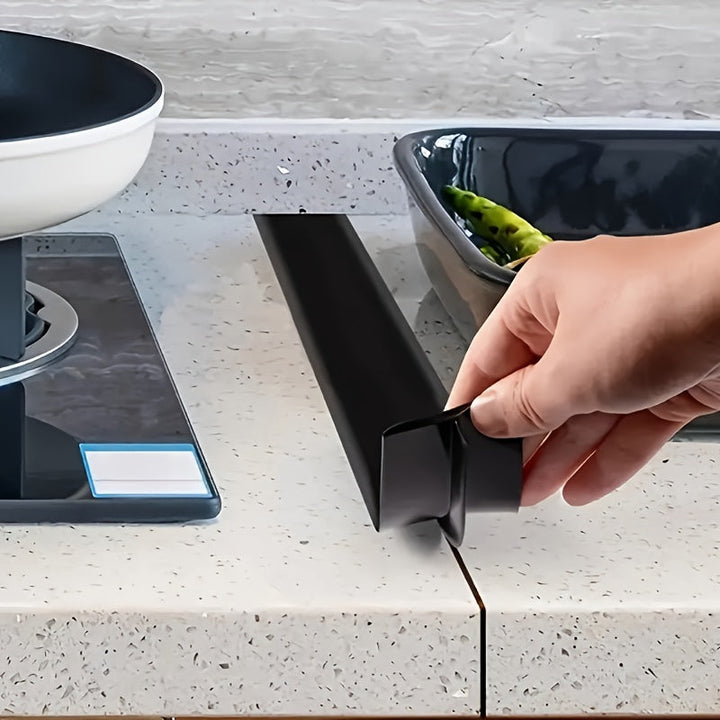 Llenador de espacios de silicona para armarios de estufa - Cinta de calafateo resistente a altas temperaturas para estufas de gas, material resistente al calor no adherente, fácil de aplicar y quitar, se ajusta a armarios estándar, protector de superfici