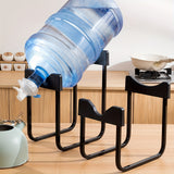 Soporte para Hervidor de Hierro de 1 Pieza con Bomba de Agua Manual para Botellas Grandes - Metal Negro Duradero, Juego de Grifo de Vertido Fácil para Uso en el Hogar y la Oficina